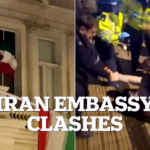 Clashes at Iranian Embassy Protest in London Lead to 14 Arrests